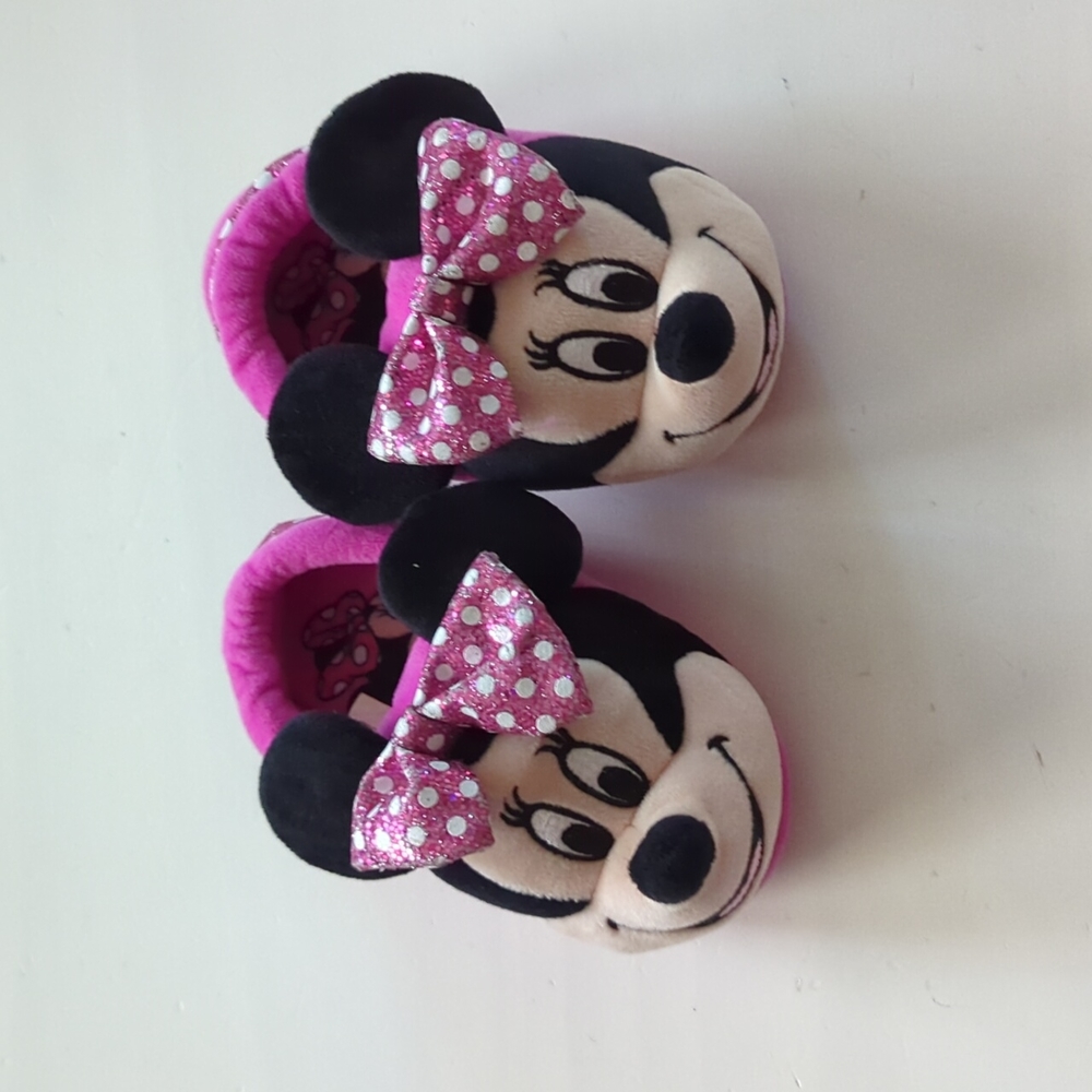 Minne Mouse Toddler House Shoes Slippers Size 7-8